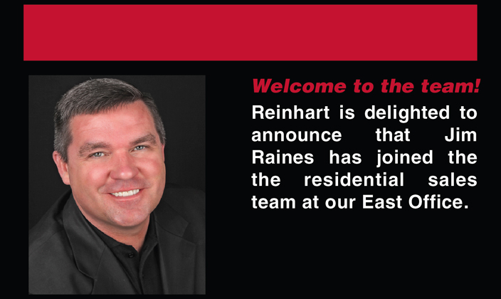 Welcome to the Charles Reinhart Company, Jim Raines